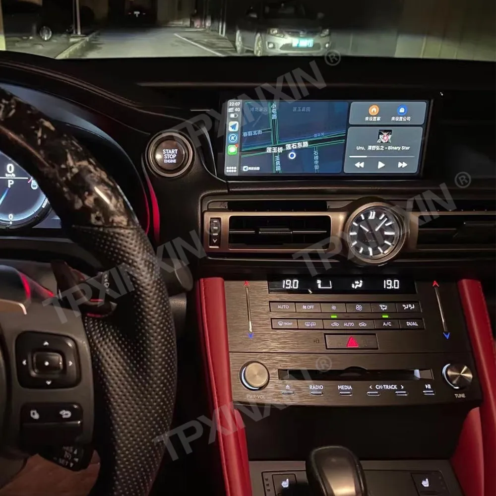 Multimedia Stereo Car Radio Android Screen For Lexus RC 200t F Sport RC200t RC350 2014-2018 GPS Navigation Automotive Head Unit