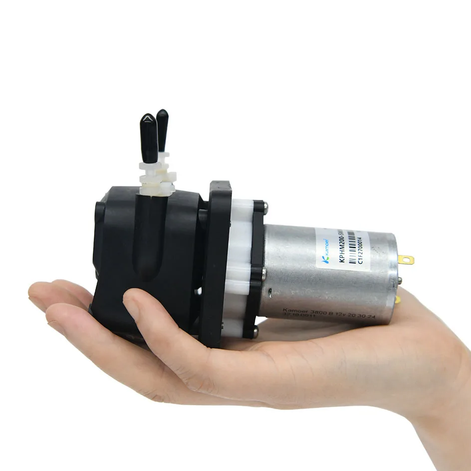 Small peristaltic Pump 24V DC Motor  KPHM200 high Flow Laboratory High-Precision Liquid dosing Pump 200ml/min