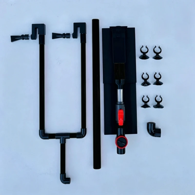 Siphon Aquarium Filter Double Bag Prevent Overflow Fish Tank Filters Aquariums Hang on Bottom Cleaner Fishbowl Filtration System view 3