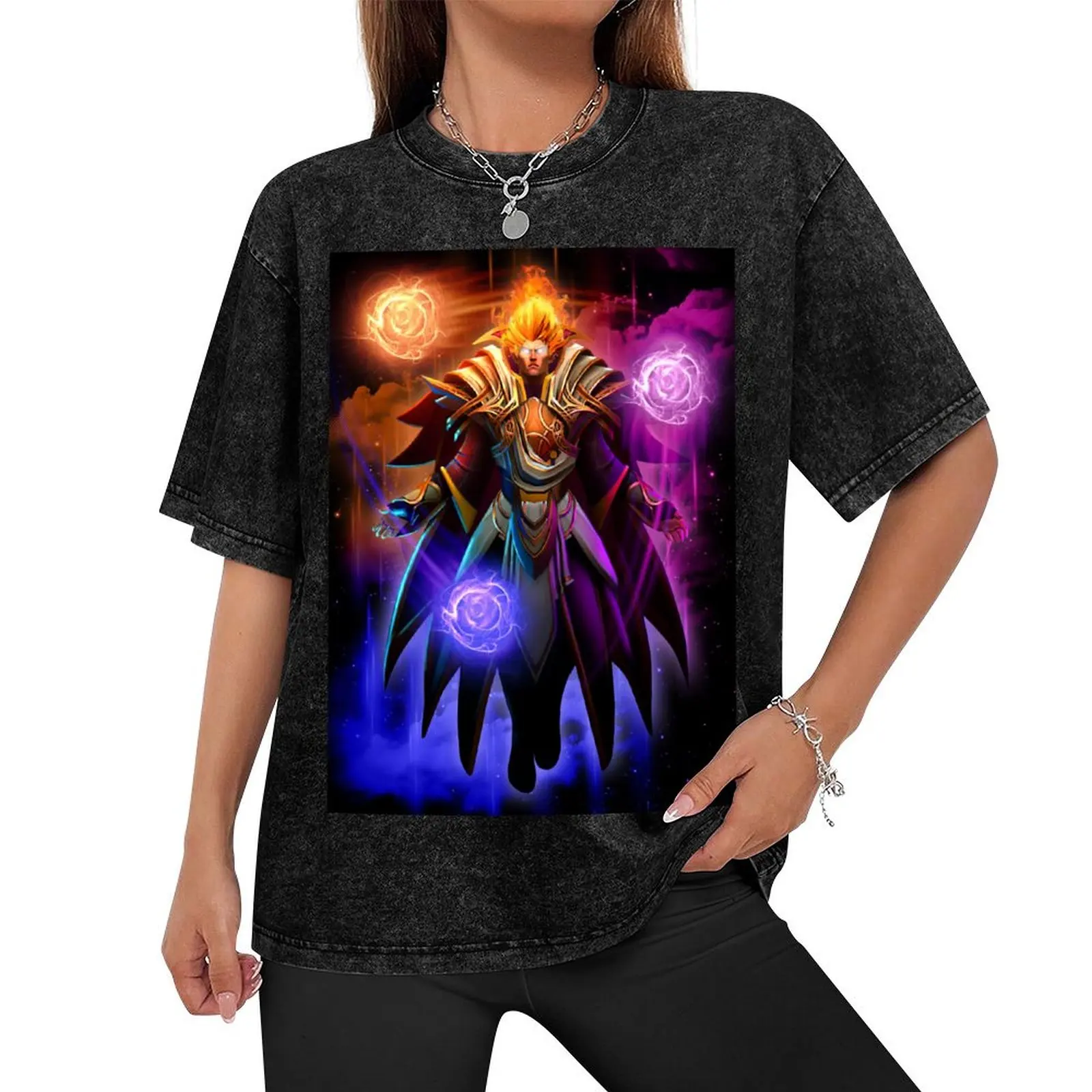 Invoker Dota 2 T-Shirt Luxury man graphic shirts men workout shirt