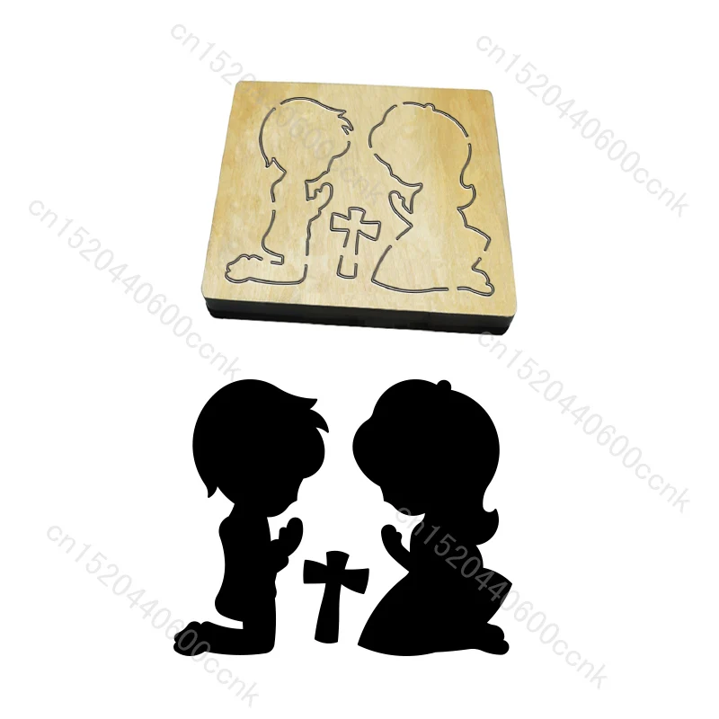 

Деревянные штампы для скрапбукинга, New Angel, для мальчика и девочки, разные размеры v-3391