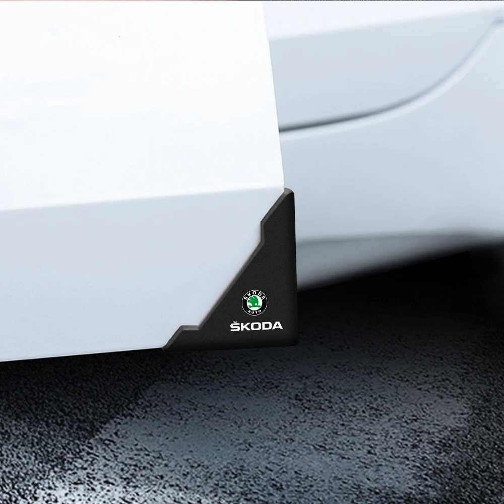 2pc Autotür Eck abdeckung Stoßstange Crash Scratch Protector Aufkleber für Skoda Rapid Fabia 1 2 Octavia 2 A5 A4 Rooms ter Yeti hervorragend