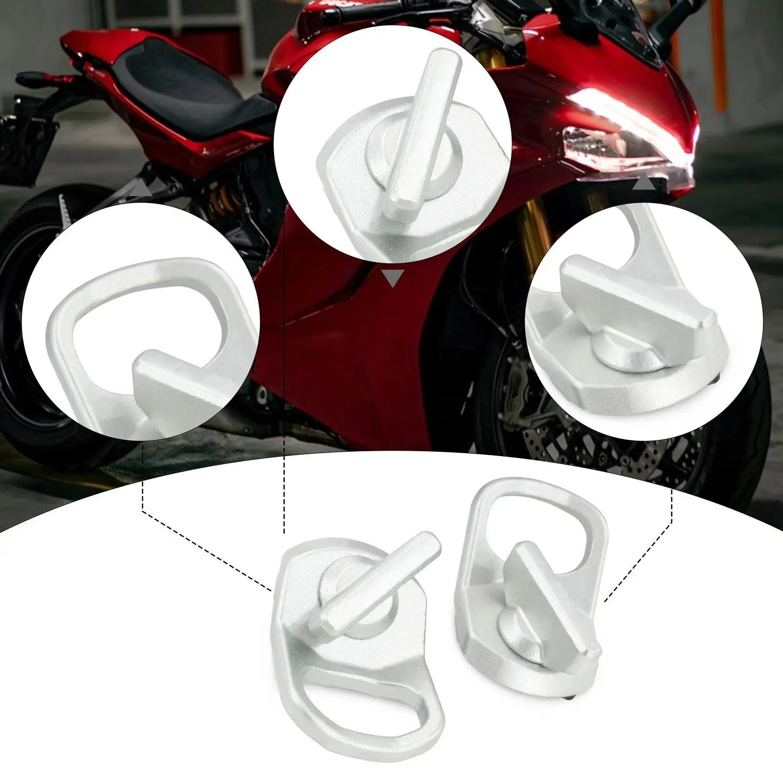 

2Pcs Lock and Ride D Rings 2889620 Professional Quick Installation Replaces Part 2890894 for 2024-2025 Accs