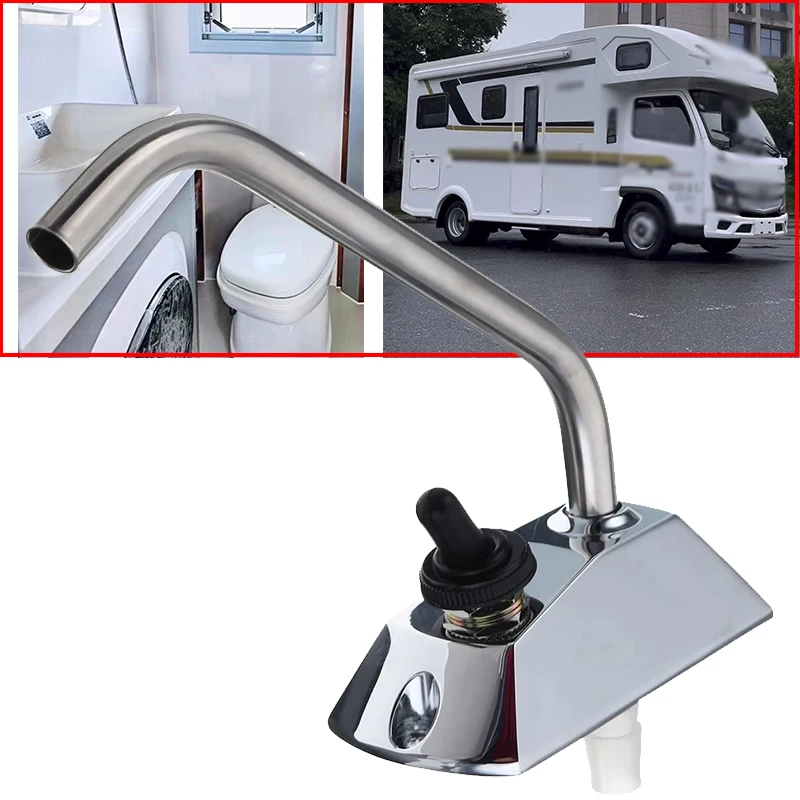 

RVs Marine Kitchen Sink WaterTap Stainless Steel 12V 360 Degree Rotation Faucet Tap For RV Camper Caravan Accessories