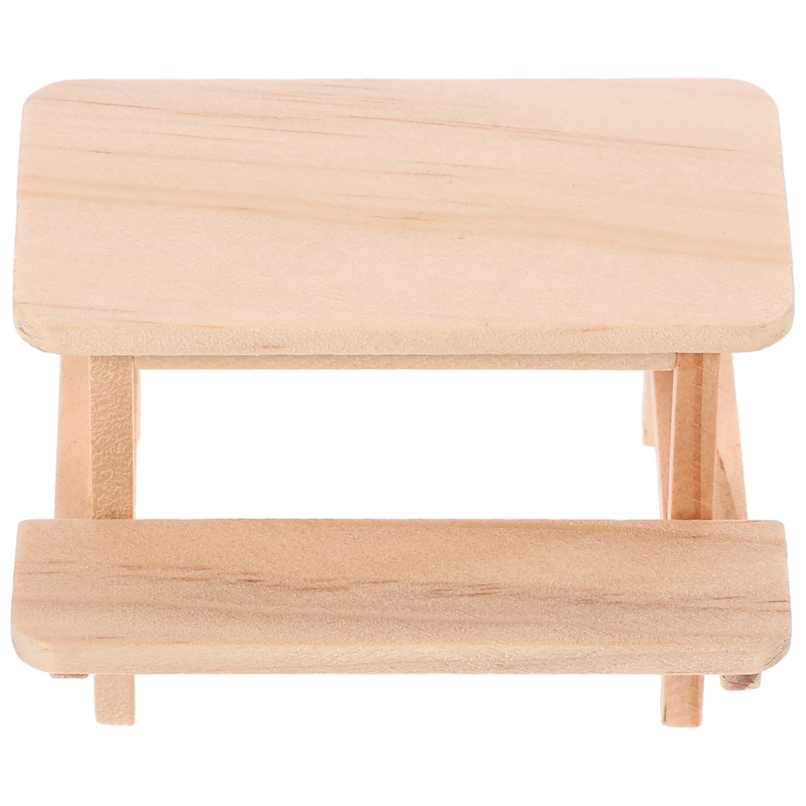 Stuk Tafel Draagbare Home Decor Huishoudelijk Speelgoed Poppen Kleine Huizen Klein Model Prop Mini Houten Picknick Versieren