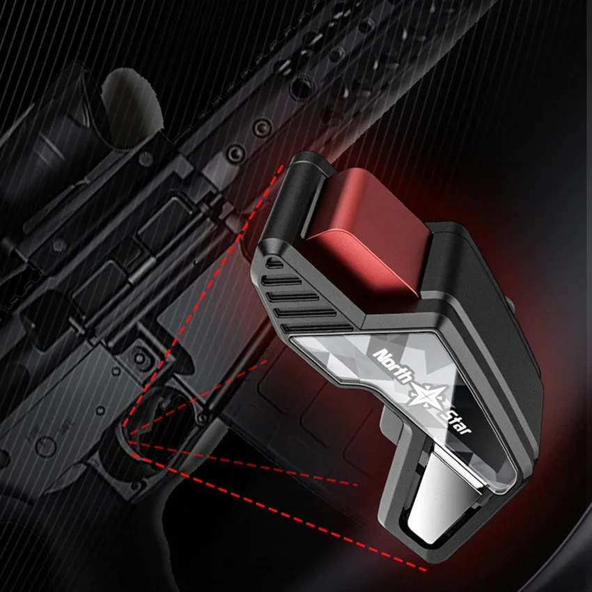 Yoteen Smart Phone Shooting Trigger For PUBG Fornite L1 R1 Aimkey Fire Button Joystick Controller North Star
