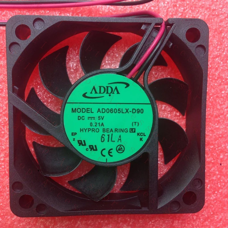 

D 1PC AD0605LX-D90 FOR ADDA Cooling Fan DC 5V 0.21A 2-pin 60x60x15mm Server Square New