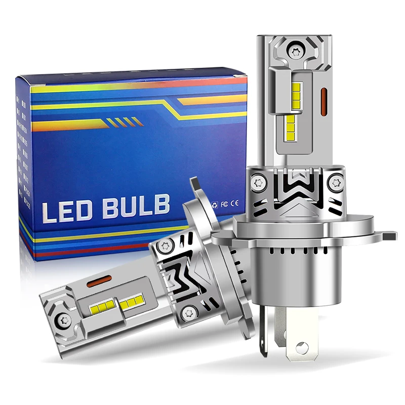 1/2Pcs 12V Motorcycle 60W White 12000lm H4 LED Headlight Bulbs 6000k CANbus For Kawasaki Concours 14 ZG1400C ABS 2008-2018