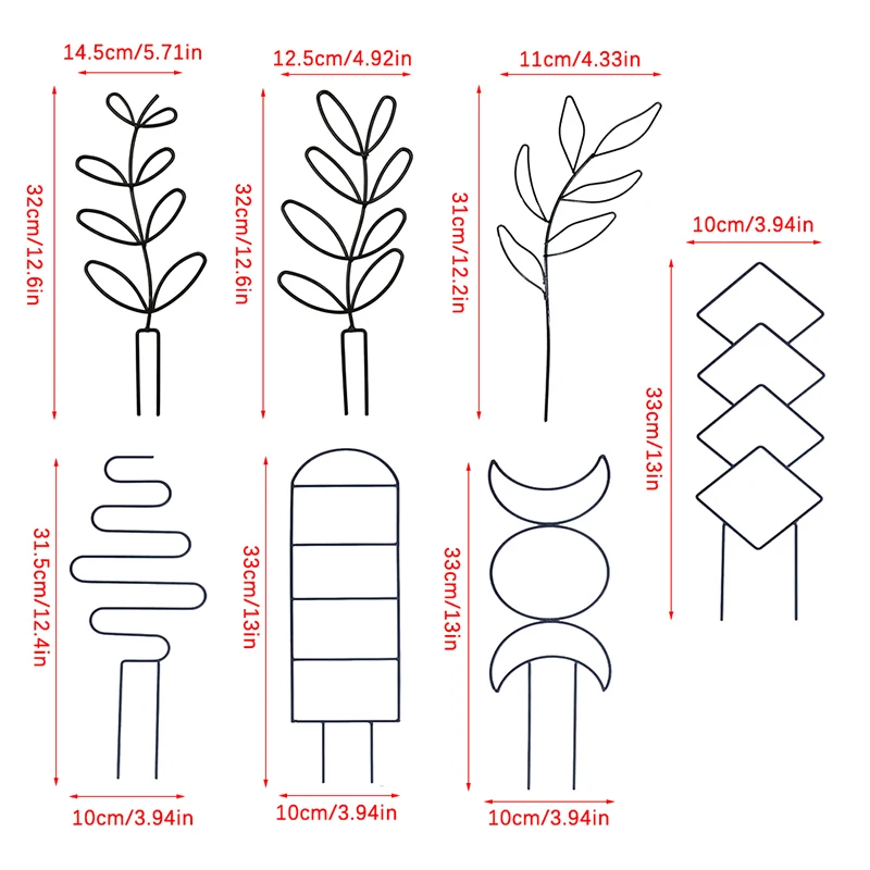 Plant Stem Klimrek Plant Trellis Tuin Ondersteuning Stake Stand Wijnstok Groei Bloem Rotan-Klimrek DIY Tuinbenodigdheden