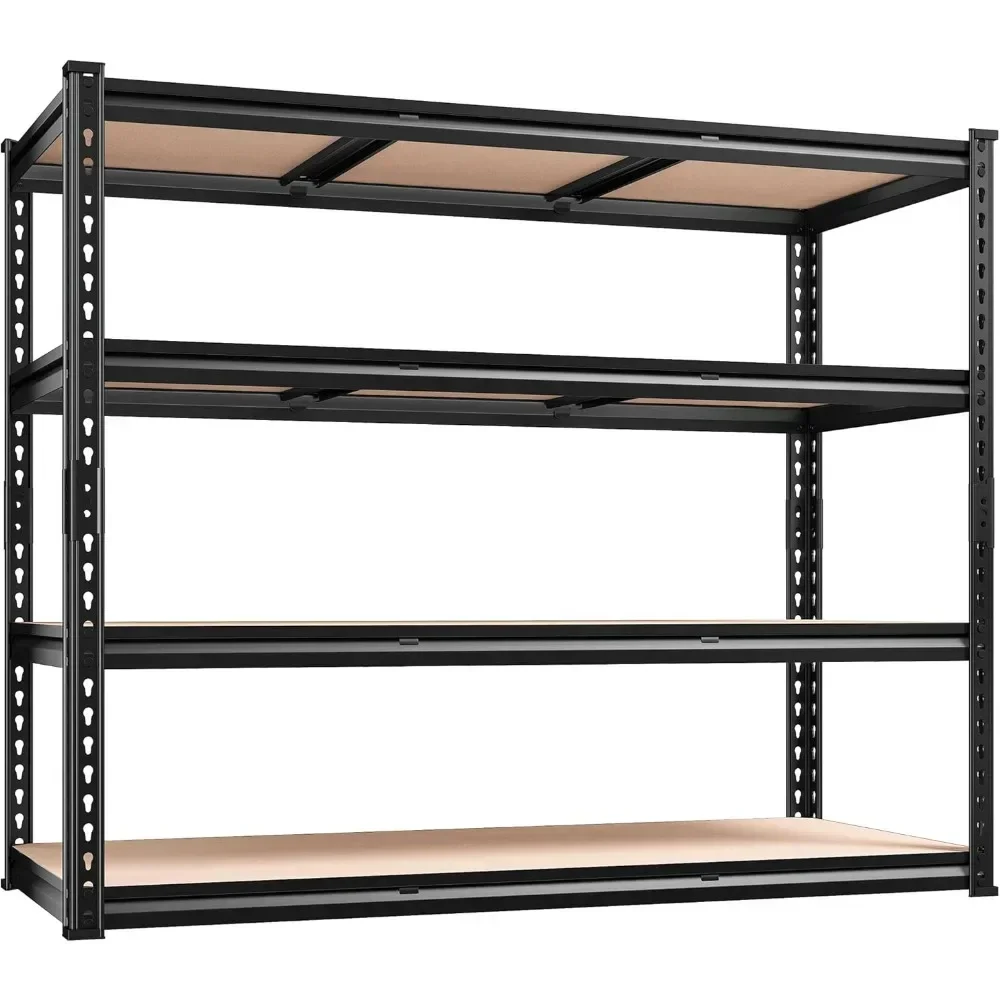 

%a Étagères de rangement réglables, 2000lb, étagères métalliques à 4 niveaux pour unités d'étagères, étagères de garage