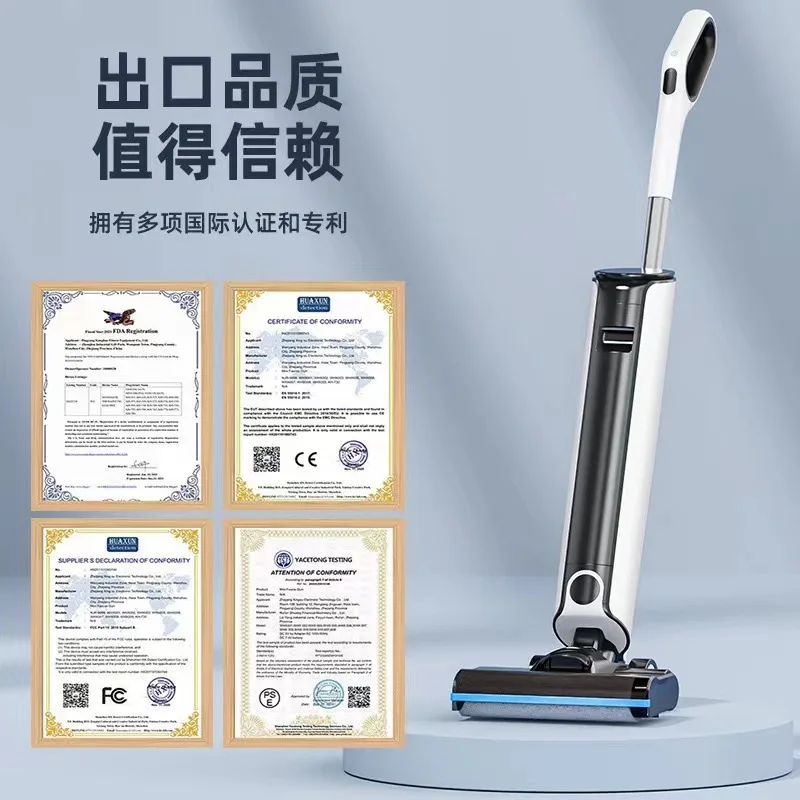 Wireless Intelligent Self Cleaning Floor Scrubber Vacuum Mop Sweeping Machine 2 in 1 Cleaner
