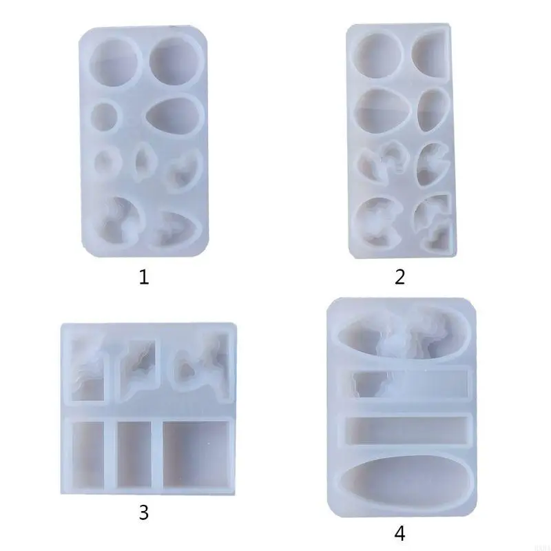 

HXBA Handmade Island Pendant Resin Molds Crystal Silicone Moulds for DIY Jewelry