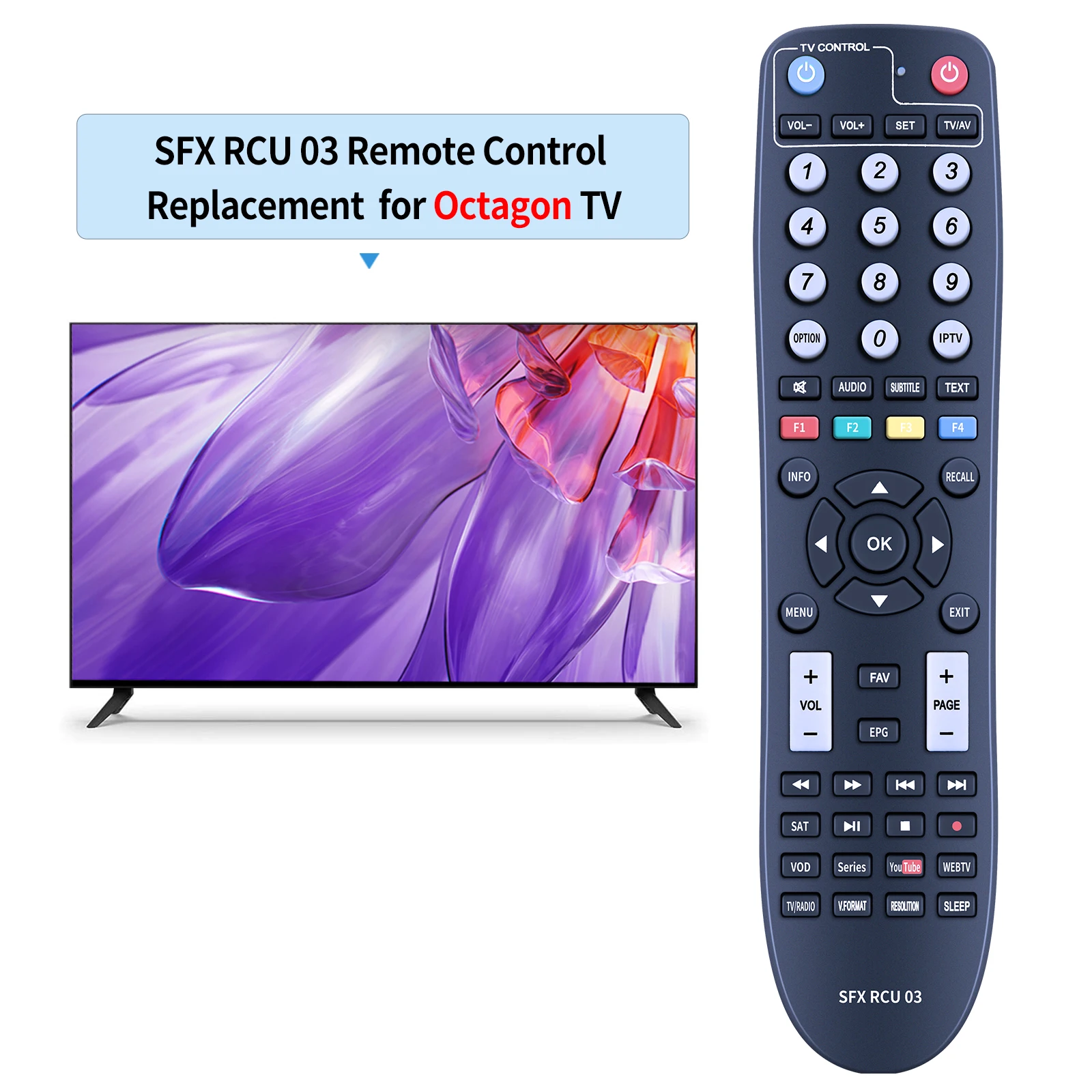 New Remote Control for Octagon SFX RCU 03 SX SF