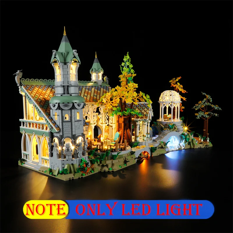 Lighting Set For Creator Expert 10316 Lord Of The Rings Rivendell Not Include Building Blocks (Only Led Light Kit)