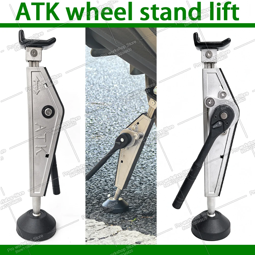 Motorcycle Wheel Stand Lift Balancer Portable Handle Single Sided Front Rear Universal Support Tire Repairing Tool Moto Parts