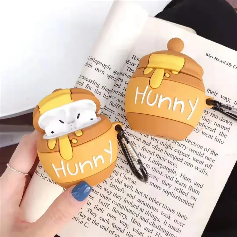 3D Honey Jar Earphone/Headphone Cover Case for AirPods 1 2 3 Pro Honey Pot Case for Airpods Pro Charging Box Earphone Case Cover