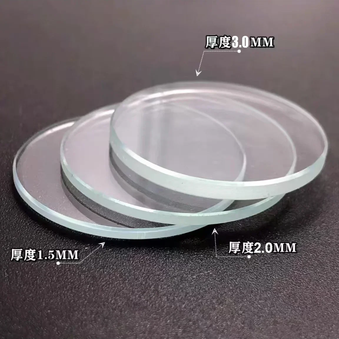 1 قطعة 3 مللي متر حجم مختارة 25 ~ 40 مللي متر ساعة مستديرة معدنية مسطحة إكسسوارات زجاجية ساعة إصلاح كريستال