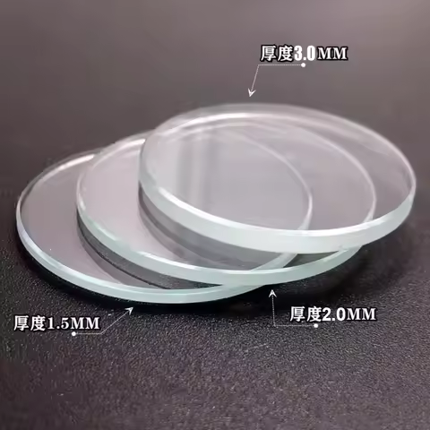 1pcs 3mm Selected Size 25~40mm Flat Mineral Round Watch Glass Accessories Watch Repair Crystal