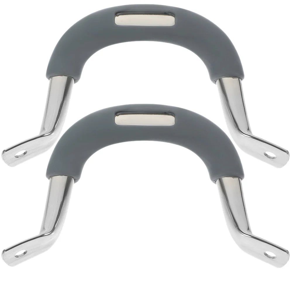 

2 Pcs Stainless Steel Frying Pan Pot Side Handle Replacement Handles Anti-scalding Saucepan Silica Gel
