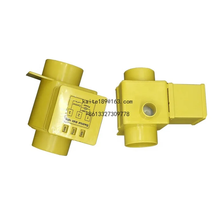 Acessórios de lavanderia comercial 2 3 polegadas válvula de drenagem em ângulo reto válvula de drenagem eletrônica