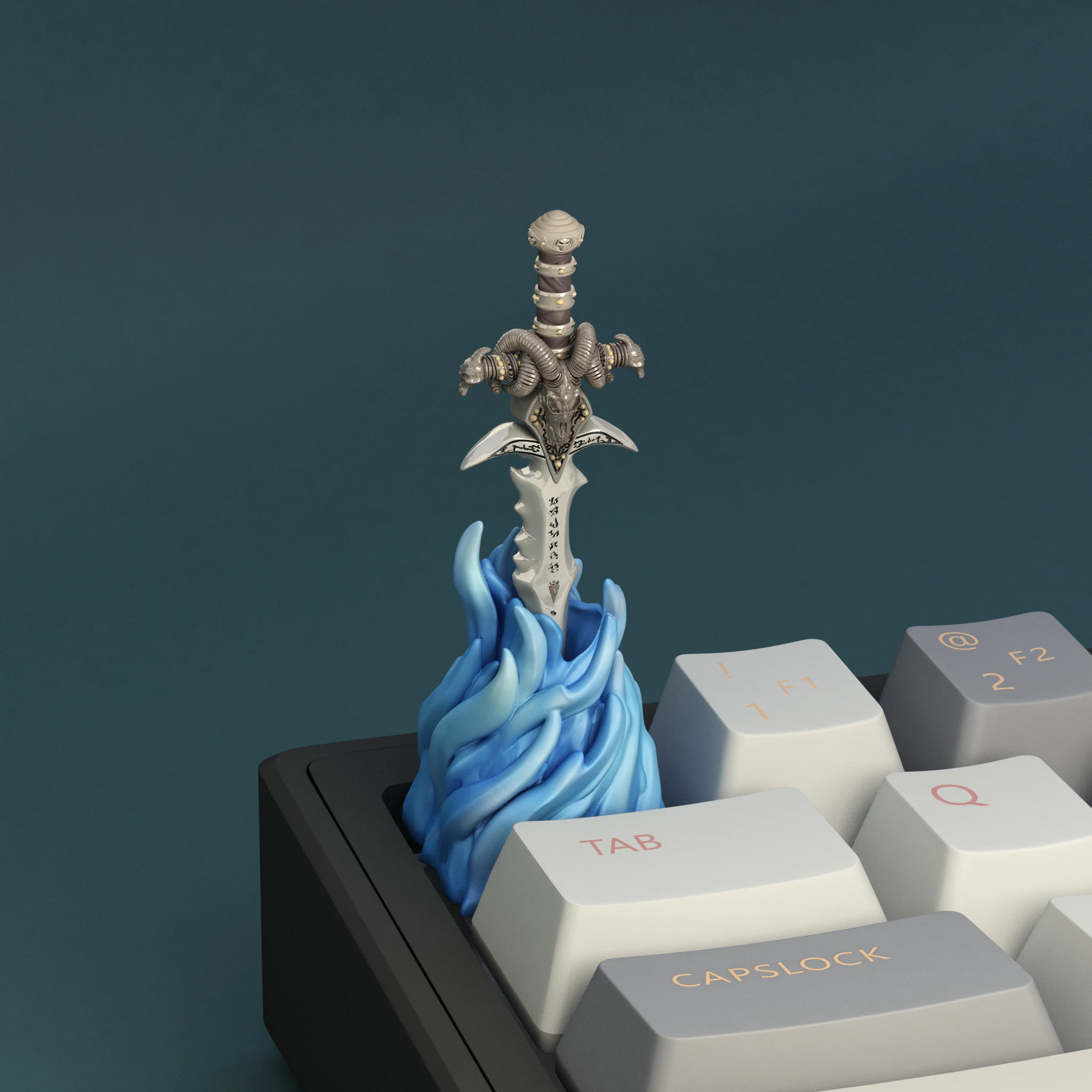 

Custom Key Caps World of Warcraft Anime Keycap Frost Sad ESC F Zone Cherry Profile Keycaps for Mechanical Keyboard PC Gamer Gift