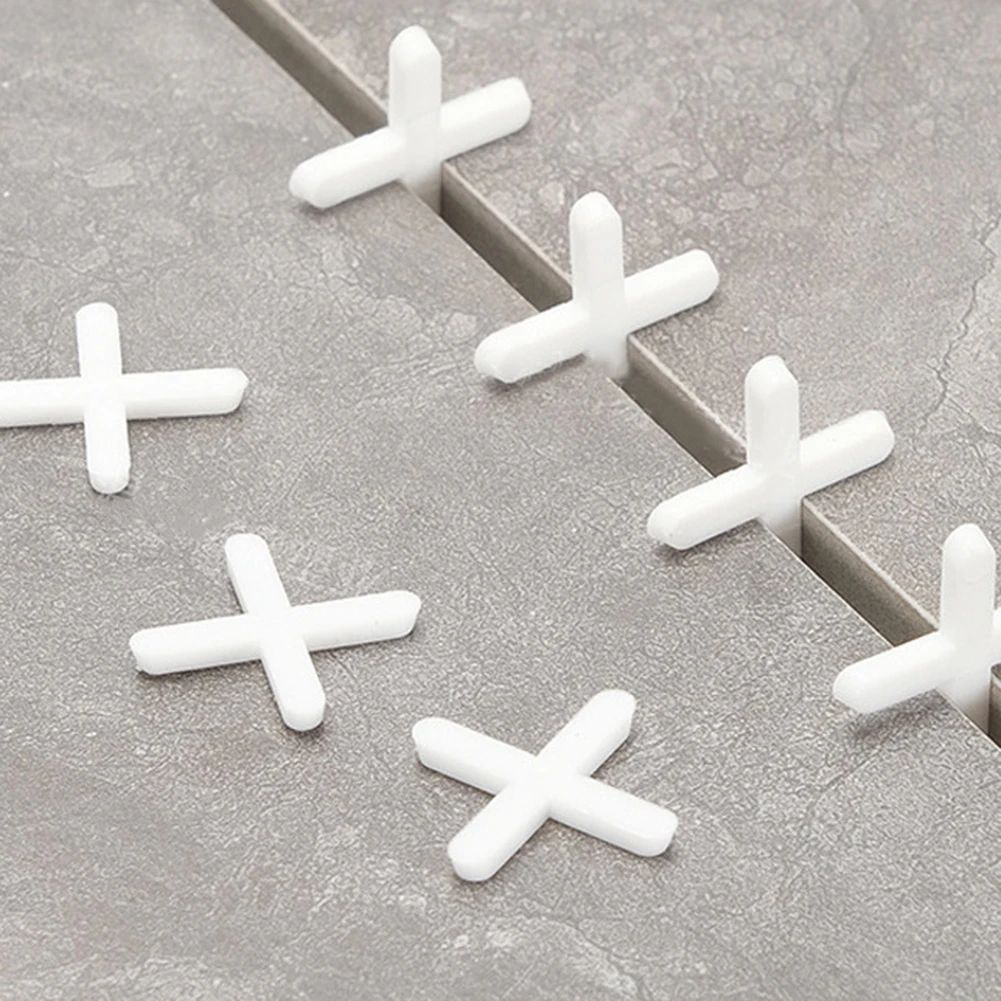 500PCS 1.0/1.5/2.0/2.5/3.0mm Tile Spacer Cross Tile Leveling Clips Floor Wall Laying Construction Tool