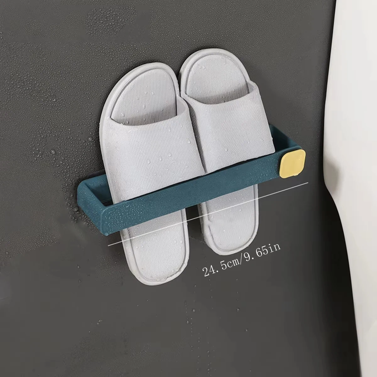 Bathroom Slipper Shelf No Punching Wall Mounted One Piece Shoe Rack Space Saving Shelf Bathroom Hanging image 6