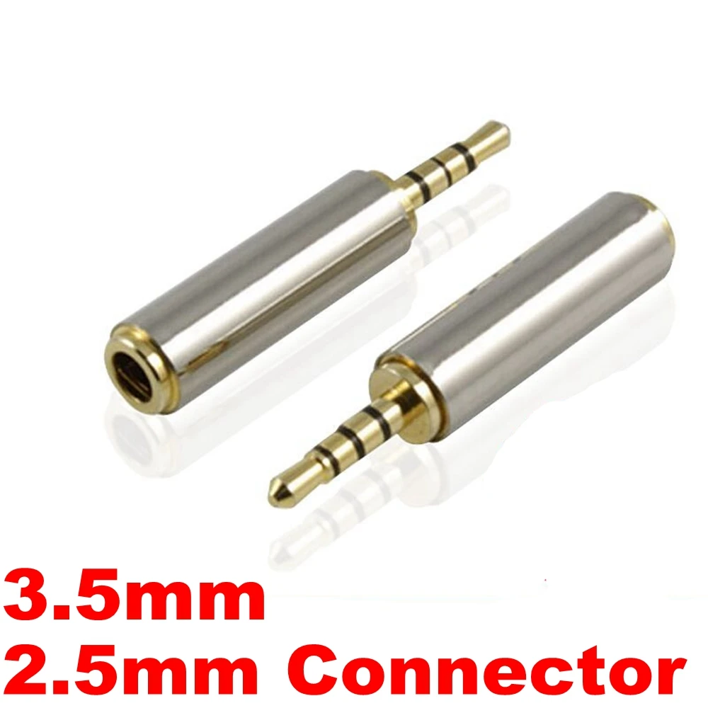 1 pcs Jack 3.5 mm to 2.5 mm Audio Adapter 2.5mm Male to 3.5mm Female Plug Connector for Aux Speaker Cable Headphone Jack 3.5