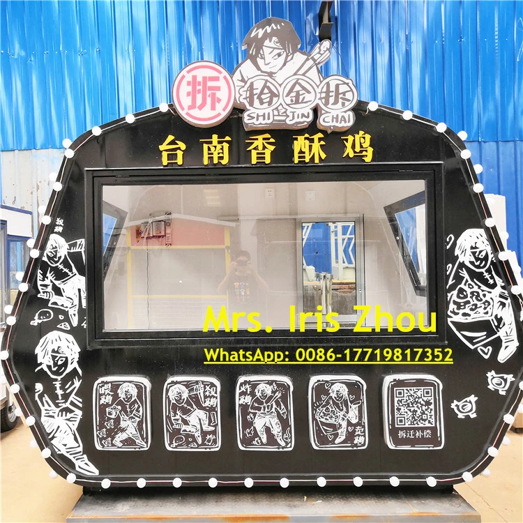 Furgone da cucina mobile per camion di cibo per pizza di nuovo design, furgone per cibo da cucina per pollo fritto in vendita