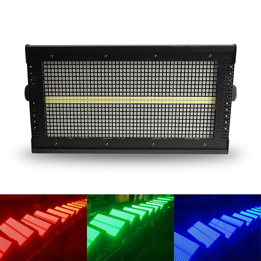 Iluminación de escenario Led RGB de 1000W, luz estroboscópica segmentada de 8 + 8, luz de Flash de lavado de carreras, selección de marco de luz, luz de tinte de fondo