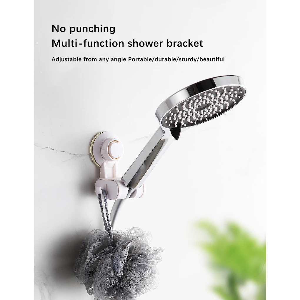 Holder Shower Adjustable Wall Mounted Self-Adhesive Bracket ple Hanging Rack Dismountable Universal Bathroom