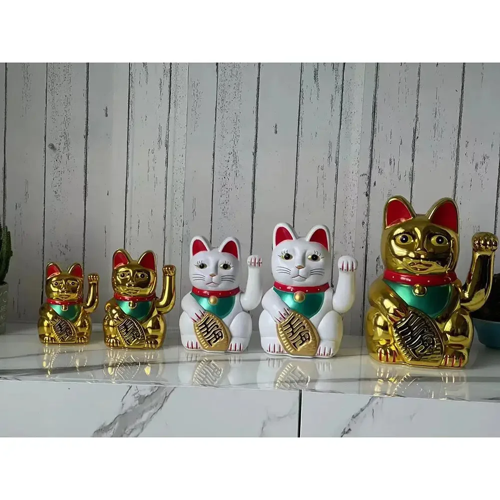 Cina beruntung melambai kucing bedikon Maneki neki emas keberuntungan Feng Shui 5 "inci dekorasi rumah seni DIY ornamen dekorasi kamar