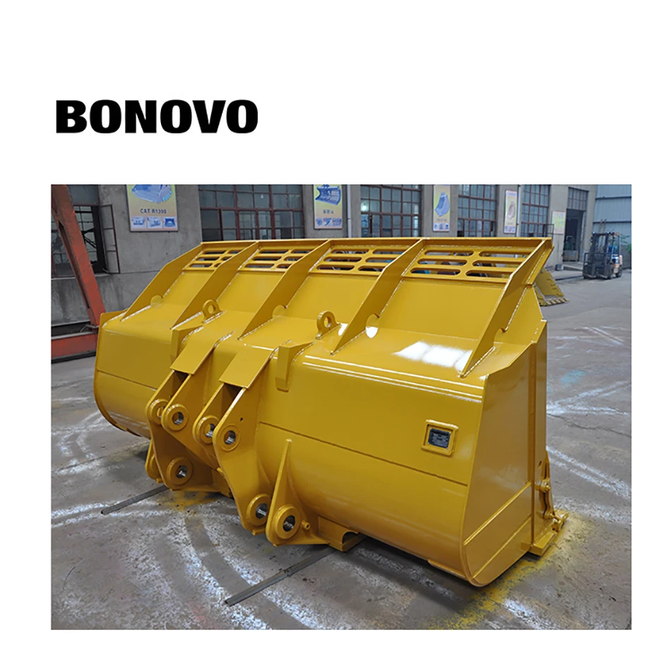 BONOVO Loader Bucket with Replacement Edge for CAT924H