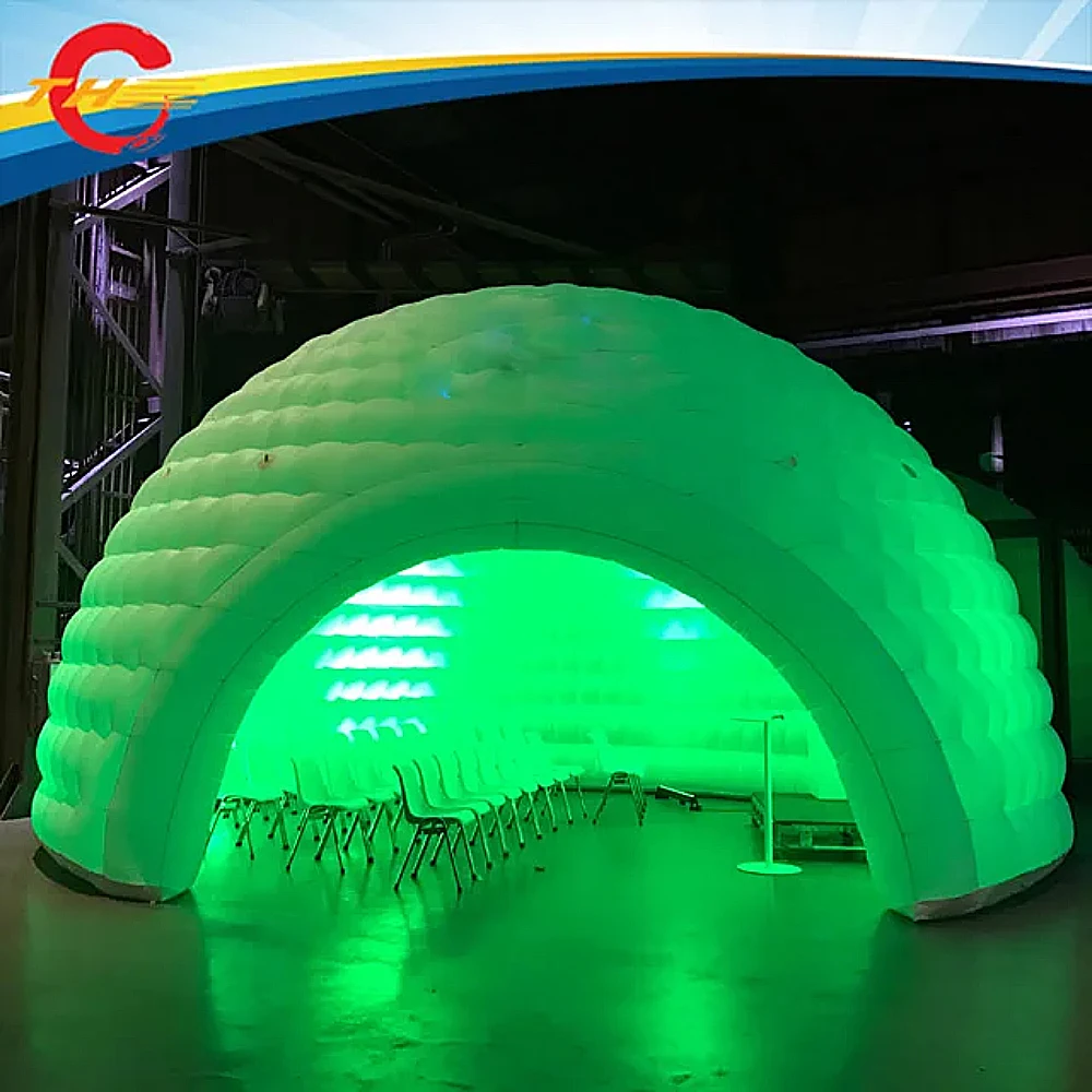 new popular inflatable party tent/inflatable igloo/led inflatable tent with LED light,free air shipping to door