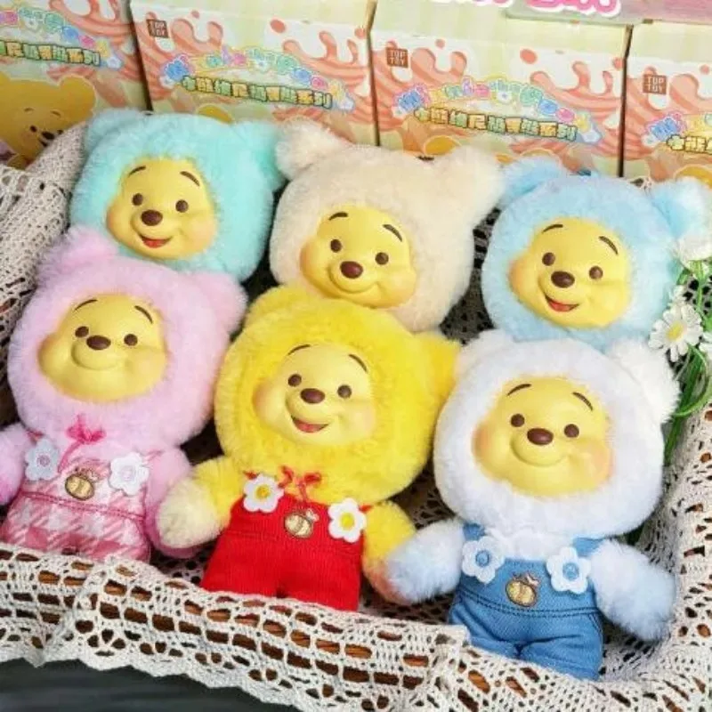

Disney Winnie the Pooh Candy Bear Series слепая коробка Vinly Plush Mystery Box Сумка-сюрприз Кулон Кукла Фигурка Девушка Подарок! !