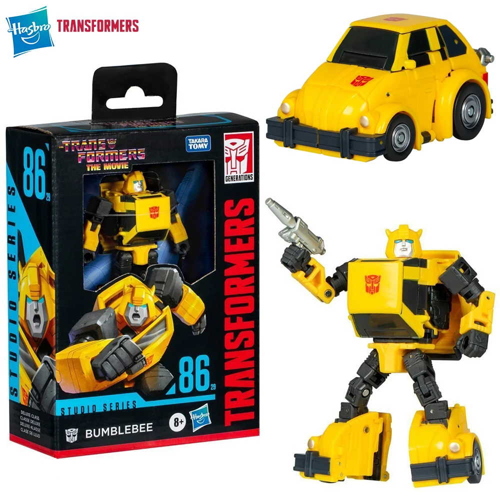 [In Stock] NEW Hasbro Transformers Studio Series SS-86 Bumblebee 11.4cm Deluxe Class Action Anime Figure Collectible Model Toys