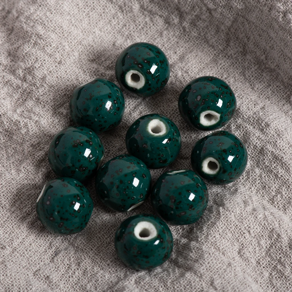 16-17mm 10pcs Big Quality Ceramic Beads Not Wooden  Porcelain Bead For Jewelry Making #A112A