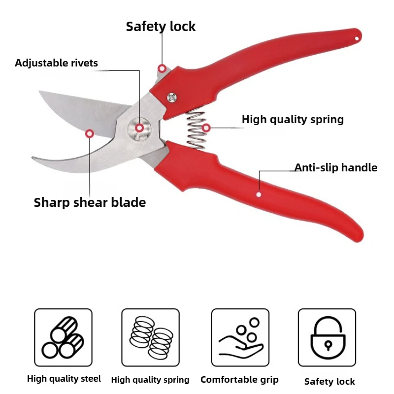 Bird Beak Vegetable Scissors Stainless Steel Fruit Tree Scissors Gardening Pruning High Branch Scissors Bonsai