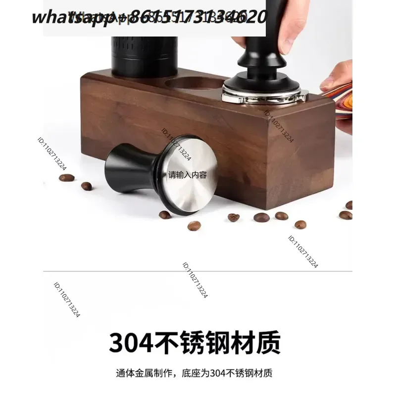 51 53 58mm Coffee Tamper Stainless Steel Spring Loaded Balance Hammer Espresso Powder Distributor Press Tool