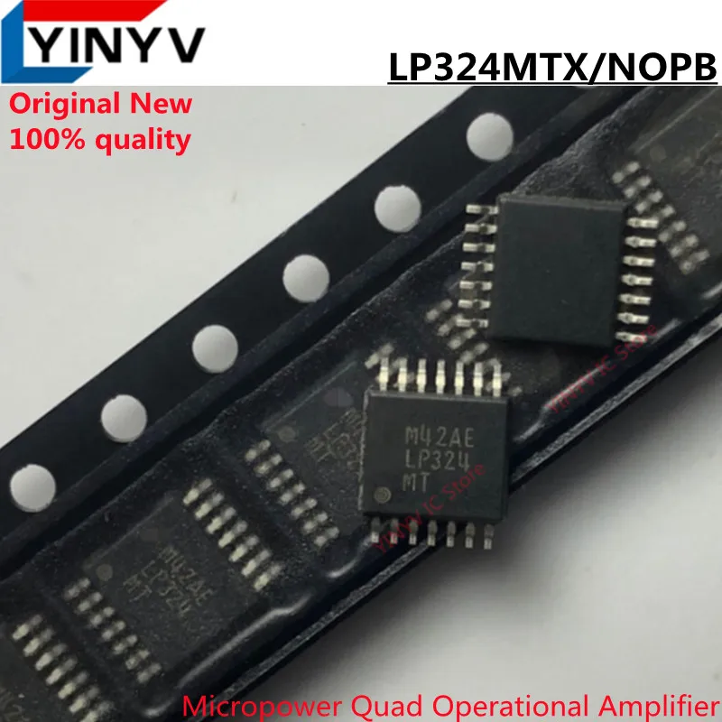 

10Pcs LP324MTX/NOPB LP324MTX LP324MT LP324MT/NOPB LP324 TSSOP14 Micropower Quad Operational Amplifier Original New 100% quality