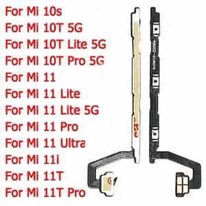 Bilashmart Xiaomi Mi 10T 5G 11 Ultra 11i 11T Pro 10 Lite 10S Mute Side Button Key Switch Volume Power On Off Flex Cable