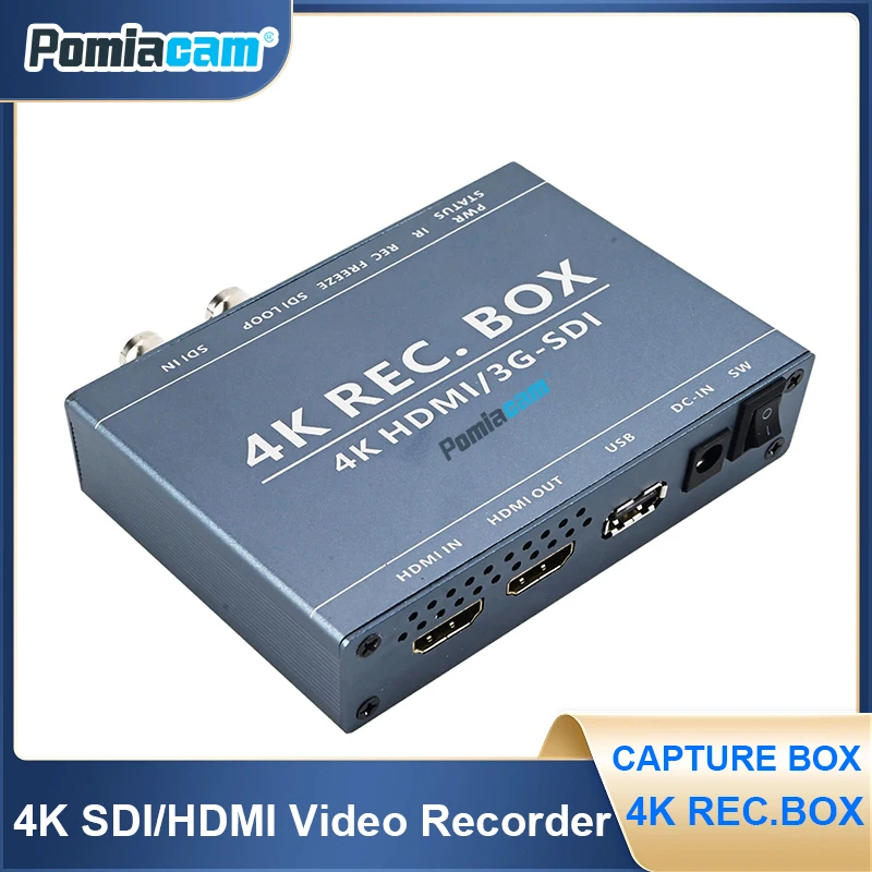 4K SDI HDMI Video Capture Box 3G-SDI DVI Signal Input 1080P HDMI Output One-Click Recording Factory Direct Support OEM/ODM