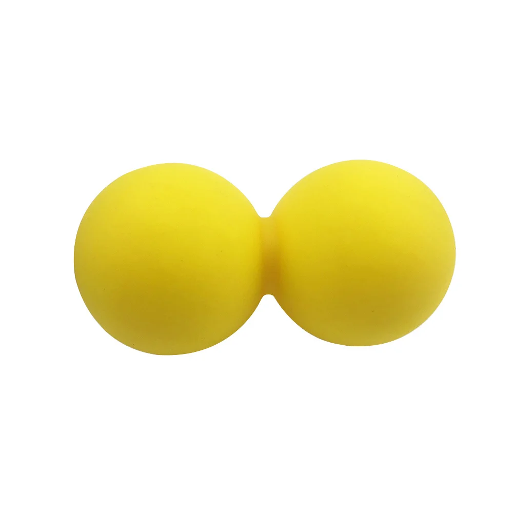 

Massage Peanut Ball Double Massage Balls Yellow Myofascial Release Body Muscle Stress Relief Trigger Point Pain Relief for Neck