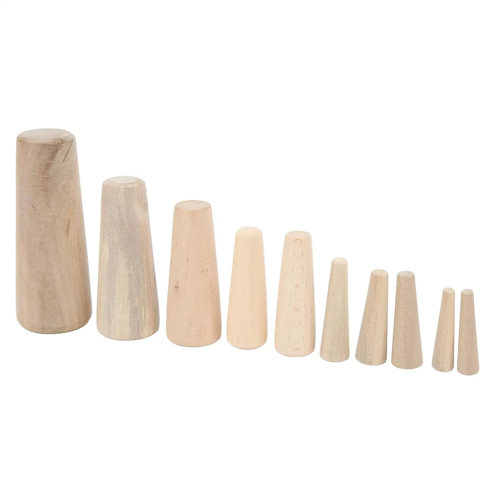 

Set of 10 Soft Wood Plugs - Easy Installation Leakproof Conical Thru Hull Plugs for Boats, Yachts & for marine Use