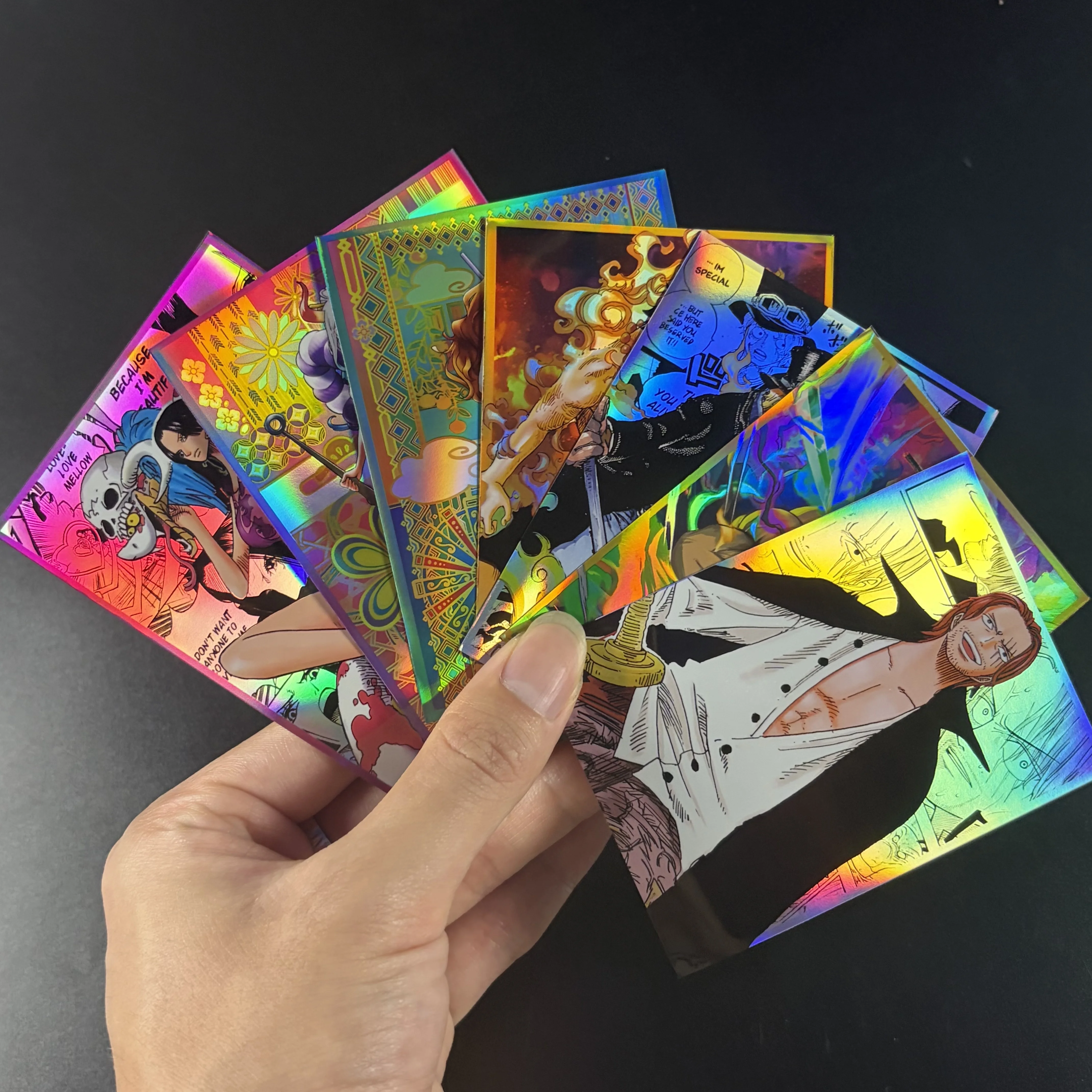 Holographic One Piece Sabo/Zoro/Ace Card Sleeves 60PCS/Pack Fits