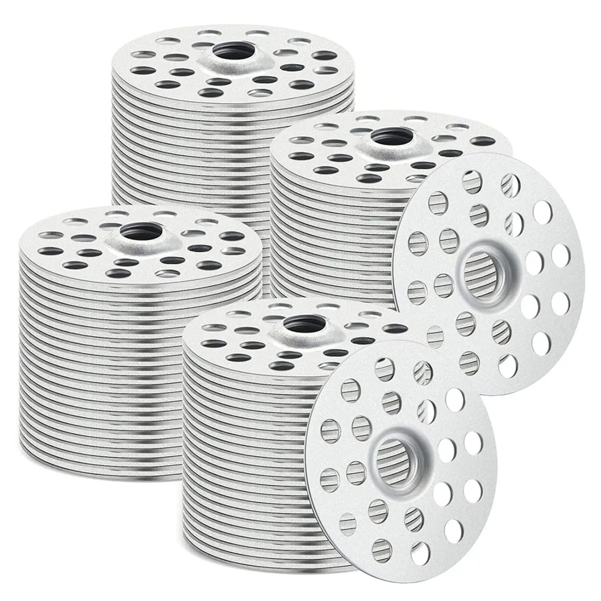200 Pieces 1 Inch Plaster Washers for Wall Repair, Metal Discs for Wall Repair,Drywall Rings Buttons,Supports Fastener