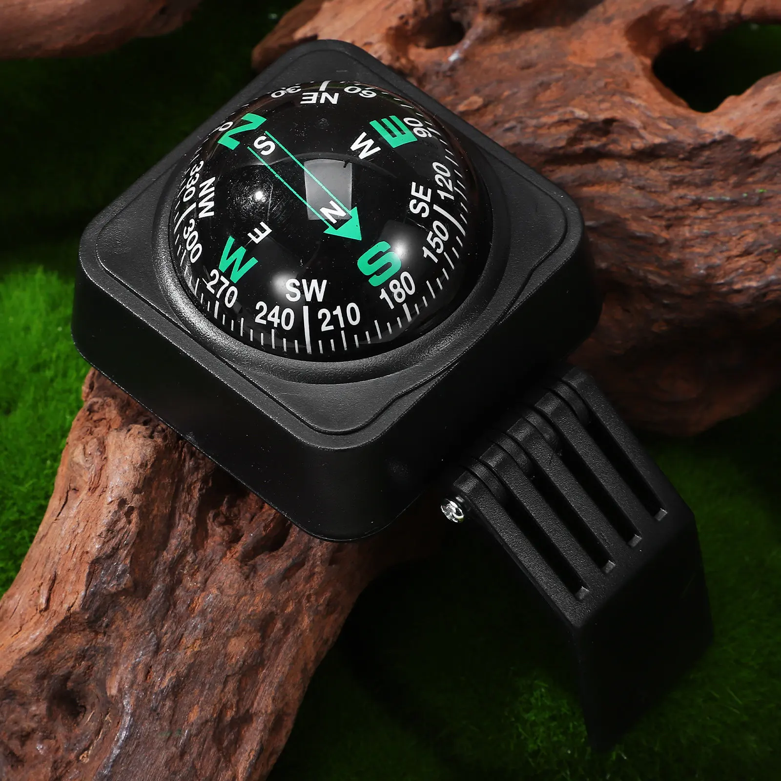 

2pcs Adjustable Car Compass Ball Dashboard Navigation Tool For Vehicle Truck Boat Outdoor High Precision Direction Finder