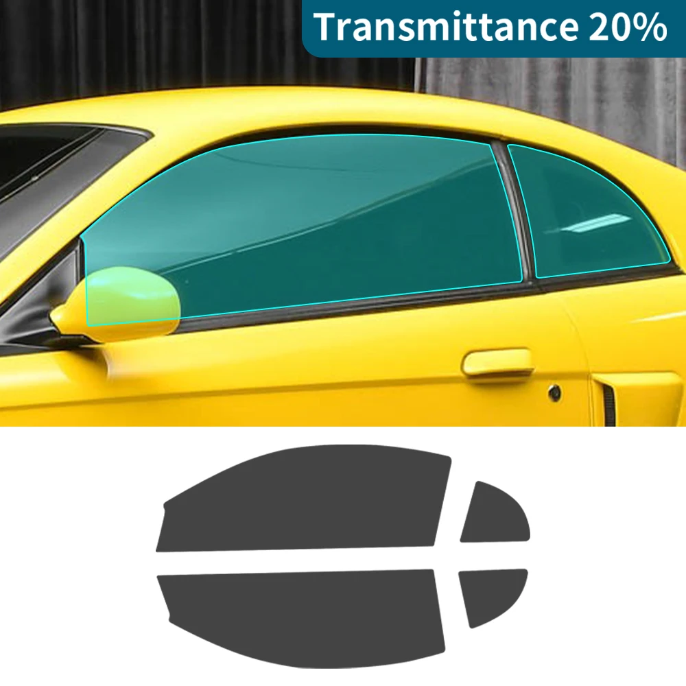 

Car Window Tint Film for Ford Mustang 1999 2000 2001 2002 2003 2004 Pre-Cut Kit Solar Tinted Film Privacy,Heat & UV Protection