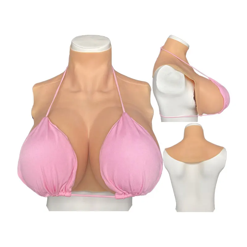 Realistic Silicone Breast Forms for Transgender And Crossdressers with Nipple Areola Plump Soft Shake Effect Huge Boobs