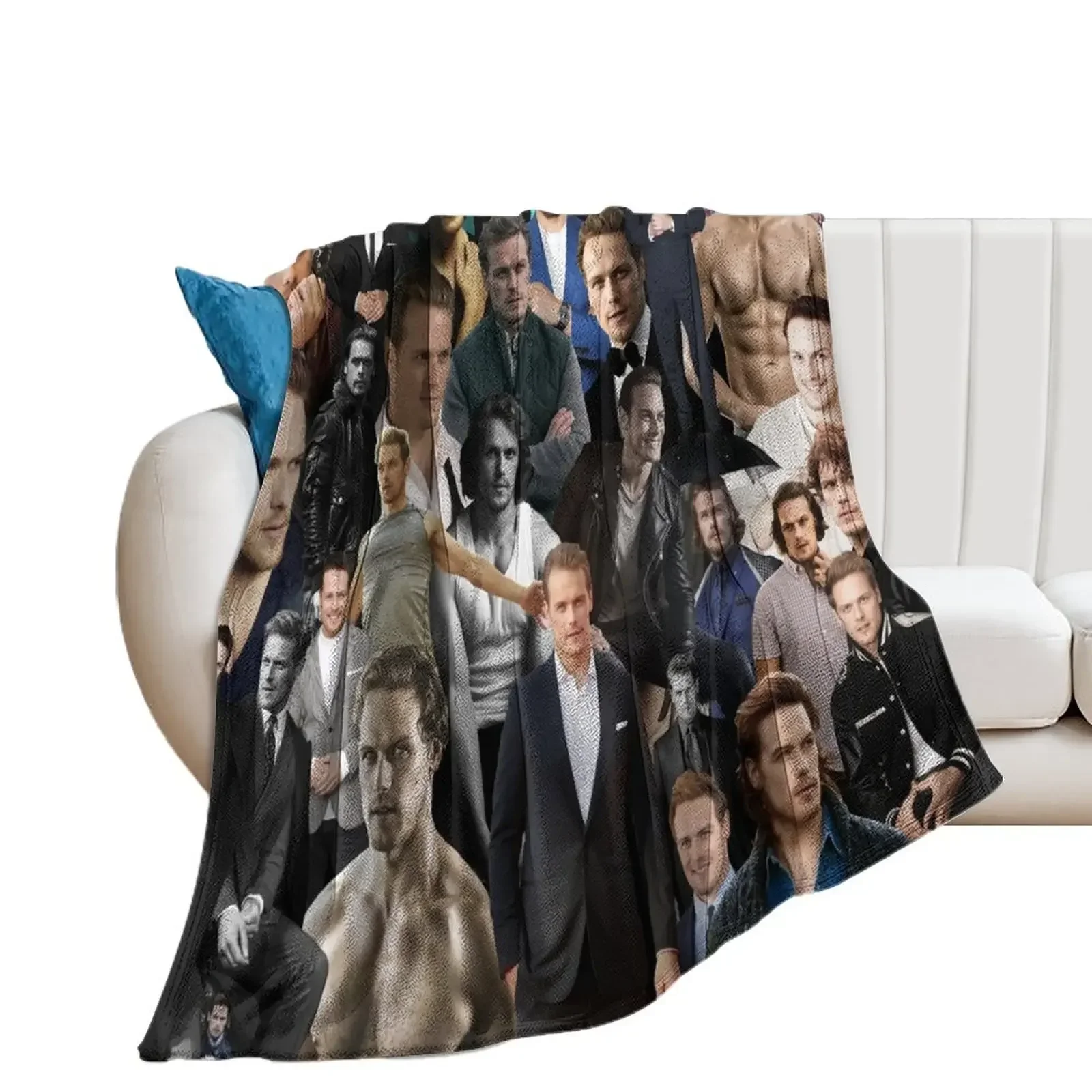 

Sam Heughan Throw Blanket christmas decoration Extra Large Throw Luxury Designer Blankets